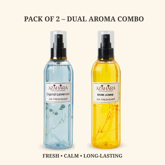 Divine Jasmine & Crystal Lavender Air Freshener Combo | Pack of 2