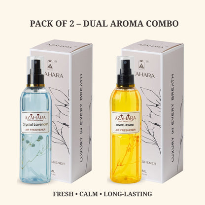 Divine Jasmine & Crystal Lavender Air Freshener Combo | Pack of 2