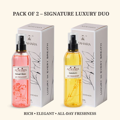 Velvet Rose & Sandora Air Freshener Combo | Pack of 2