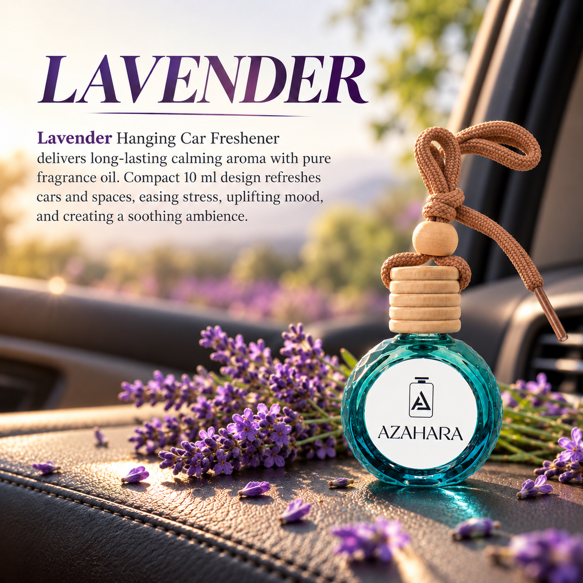Lavender | Hanging Car Freshener | 10 ml